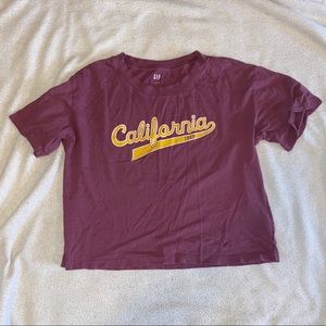 GAP cropped graphic t-shirt